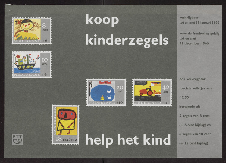 Pamflet Kinderpostzegelactie 1965